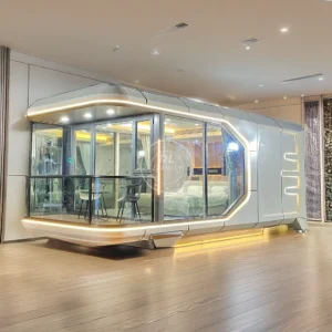 2025 Color Steel Mobile Home Modern Prefabricated Modular House Metal Luxury Space Capsule