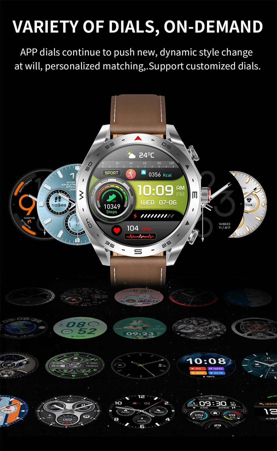 LIGE AMOLED Screen Smart Watch with Earbuds Bluetooth Headset Smartwatch Women Speaker Tracker Music Sport Waterproof Watch Men - Image 31