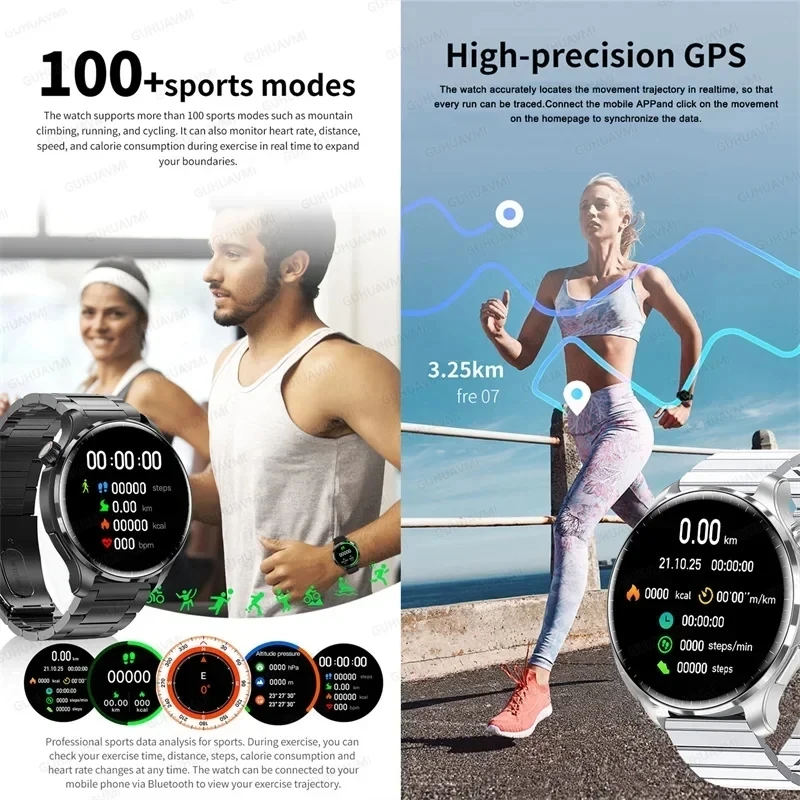 2026 New GPS SmartWatch BluetoothCall IP68 Waterproof AMOLED Screen Custom AOD Watch Face Sport Smartwatch Men Women Android iOS - Image 5