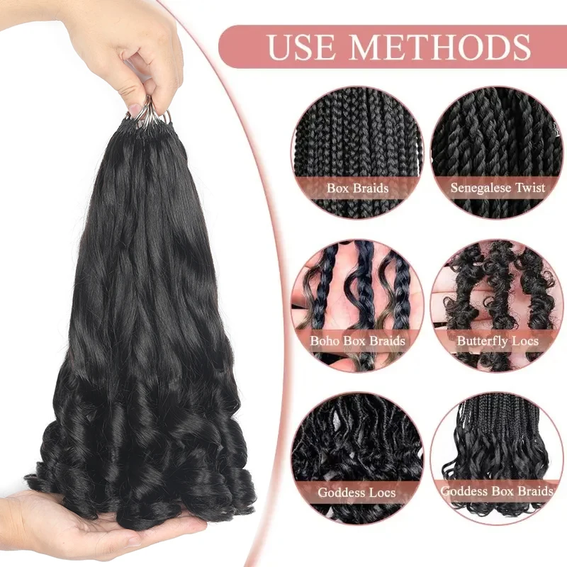 Hot Sale French Curly Style Feather-Hair Crochet Extensions Vietnamese Human Hair Braids Spiral Curly Braiding Hair for Woman - Image 2