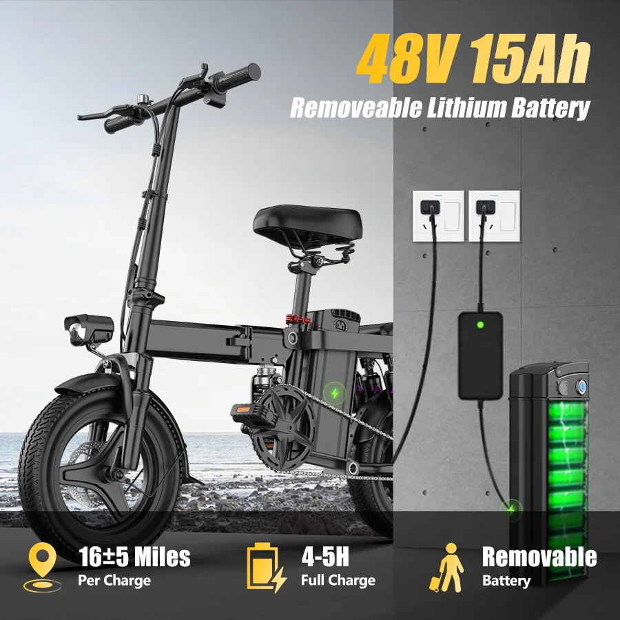 EU US Direct Shipping Best Price Electric Bike Foldable EBike Folding Electric Bicycle 250W Electric Hybrid Bike - Image 5