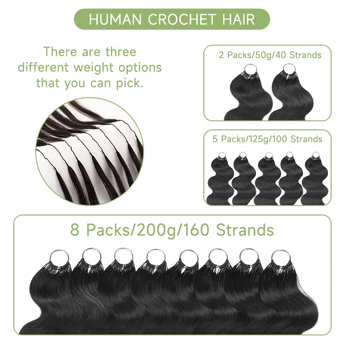 Hot Sale French Curly Style Feather-Hair Crochet Extensions Vietnamese Human Hair Braids Spiral Curly Braiding Hair for Woman - Image 5