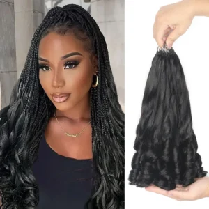 Hot Sale French Curly Style Feather-Hair Crochet Extensions Vietnamese Human Hair Braids Spiral Curly Braiding Hair for Woman
