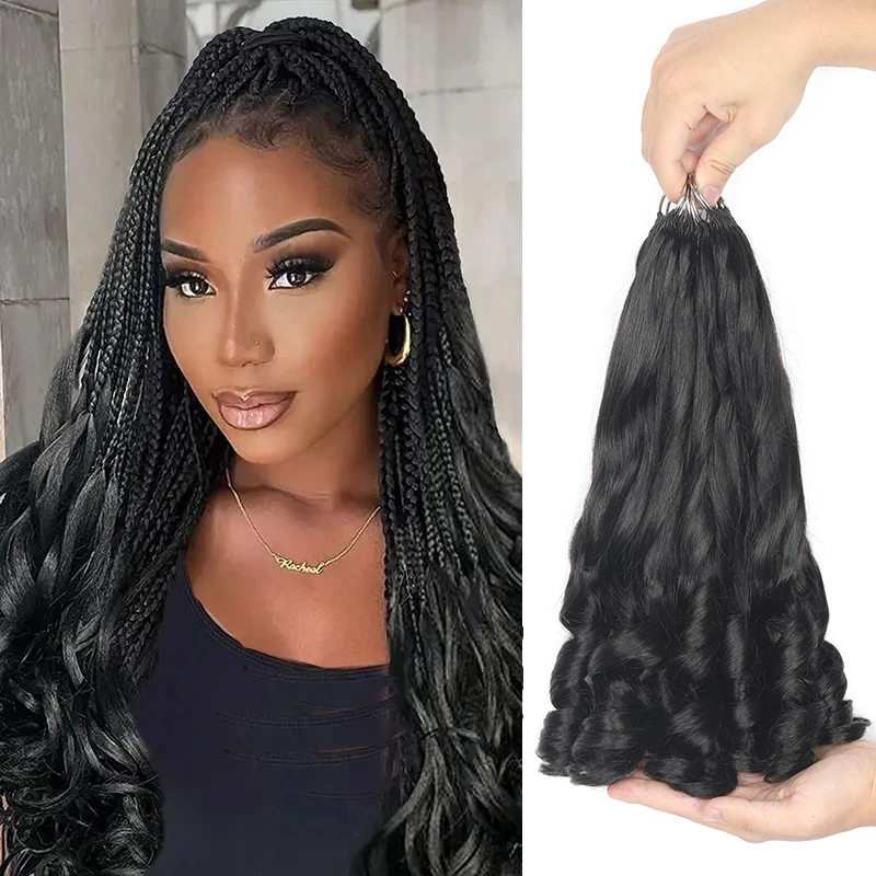 Hot Sale French Curly Style Feather-Hair Crochet Extensions Vietnamese Human Hair Braids Spiral Curly Braiding Hair for Woman