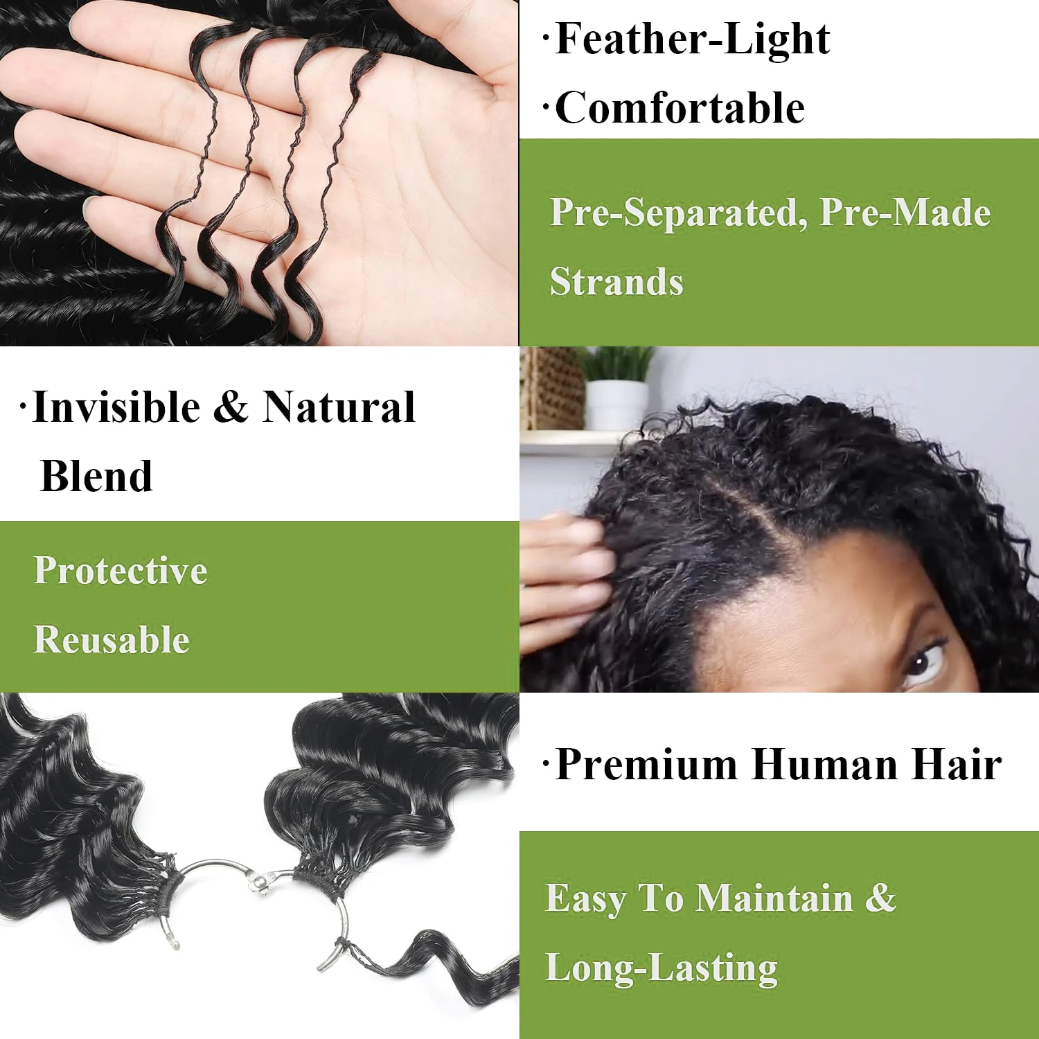 Hot Sale French Curly Style Feather-Hair Crochet Extensions Vietnamese Human Hair Braids Spiral Curly Braiding Hair for Woman - Image 3