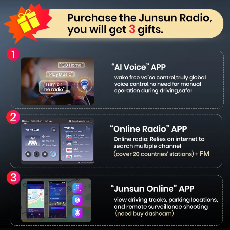 Junsun X7 MAX for Dodge Journey Fiat Freemont 2011 2K HD Screen Wireless CarPlay Android Auto Car Radio Multimedia Autoradio - Image 6