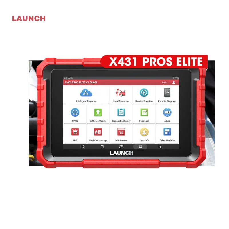 X431 Pros V+ 5.0 Elite Scanner for Gasoline Cars Light Trucks SUVs Minivans Pickups 99% Coverage Compatible Corolla Camry Q5 X3