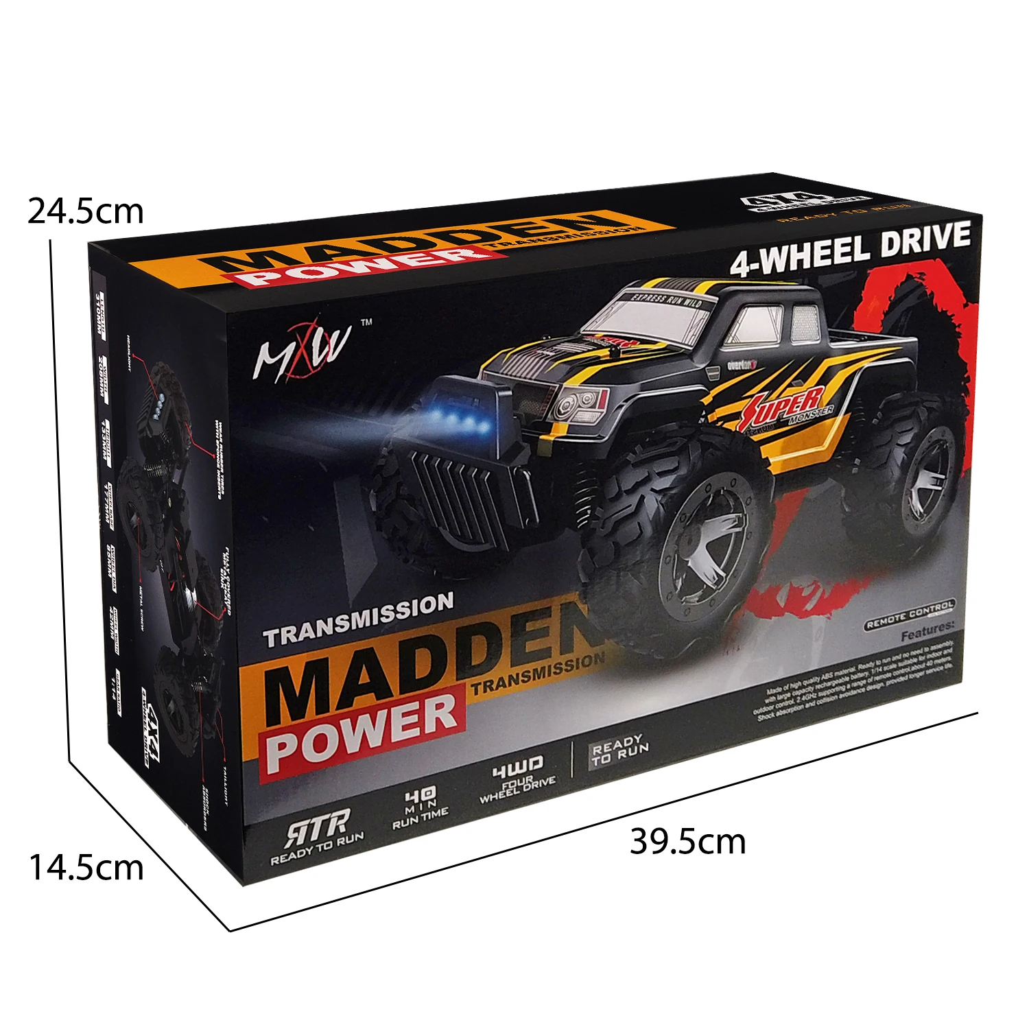 In Stock 1/14 Off Road High Speed Toy 4Wd Off-Road Car Monster Racing Chinese Remote Control Offroad Rc Monster Truck 4X4 - Image 6