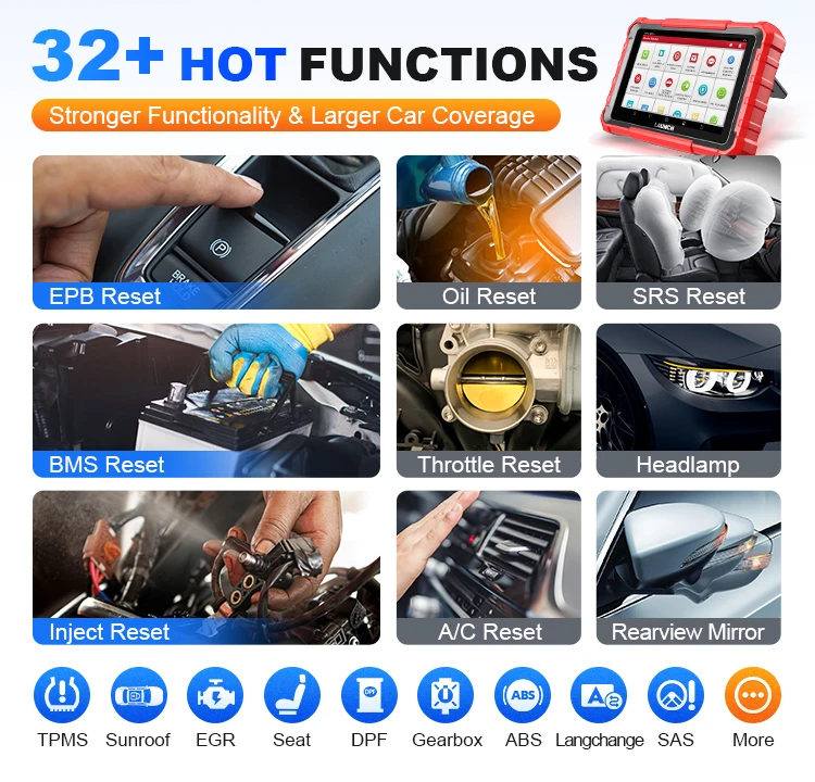 X431 Pros V+ 5.0 Elite Scanner for Gasoline Cars Light Trucks SUVs Minivans Pickups 99% Coverage Compatible Corolla Camry Q5 X3 - Image 4