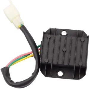 GOOFIT Motorcycle 4 Pin Voltage Regulator  for GY6 150cc and CG 125cc 150cc 200cc 250cc Vertical Engine ATV Dirt Bike Go Kart