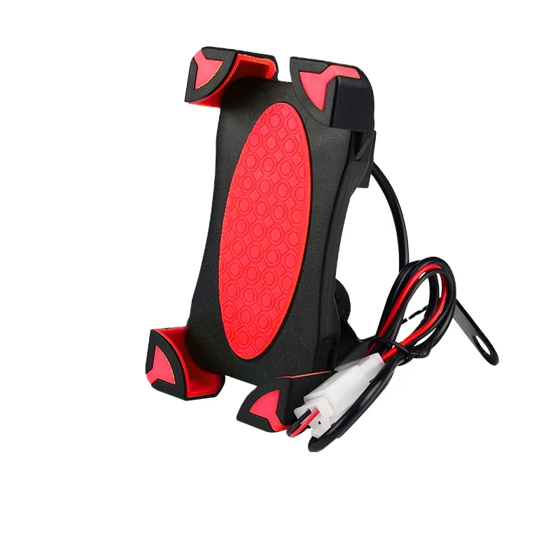 Motorbike Phone USB Charging Holder Bike Mobile Phone Charger Mount Motorcycle Phone Charger Holder - Image 2