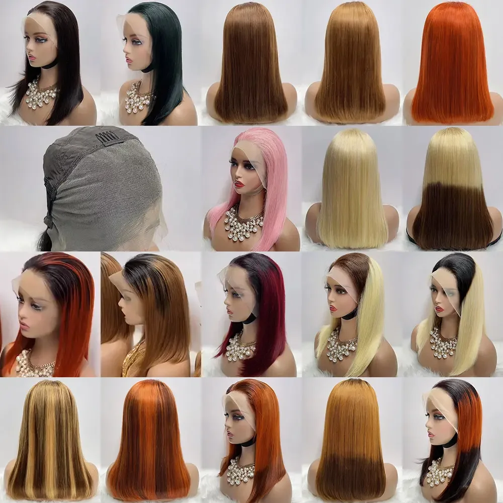 Promotion Brazilian Virgin Human Hair 13x4 for Lace Front Wig 10-12inch Curly Wigs 180% Density Transparent Lace Hair - Image 5