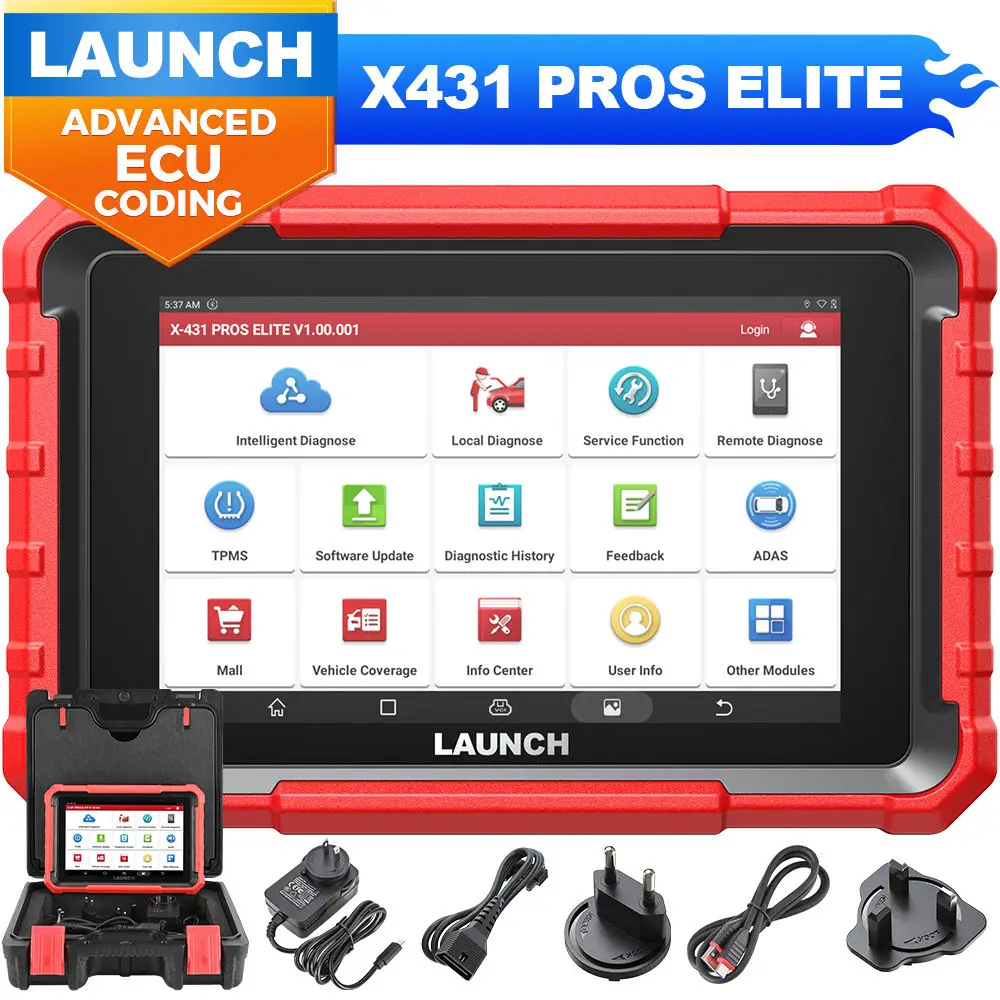 X431 Pros V+ 5.0 Elite Scanner for Gasoline Cars Light Trucks SUVs Minivans Pickups 99% Coverage Compatible Corolla Camry Q5 X3 - Image 2