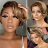 6 Inch 13x4 Frontal Lace Pixie Straight Cut Wigs Real True Natural Human Hair Short for Black Women - Image 9