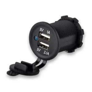 Dual 3.1A USB Port Charger Socket for Cars Boat Motorcycle RV ATV Truck