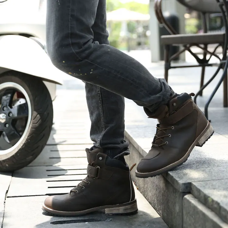 ARCX Motorbike Touring Boots Antique Design Street Riding Boots Waterproof Motorcycle Touring Boots - Image 3