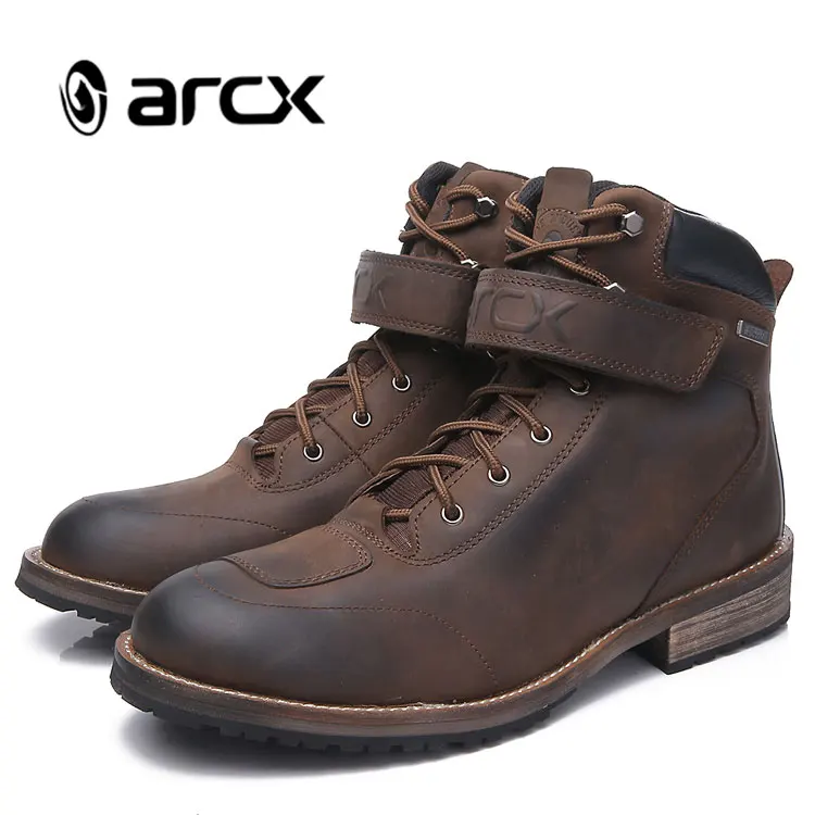 ARCX Motorbike Touring Boots Antique Design Street Riding Boots Waterproof Motorcycle Touring Boots - Image 7