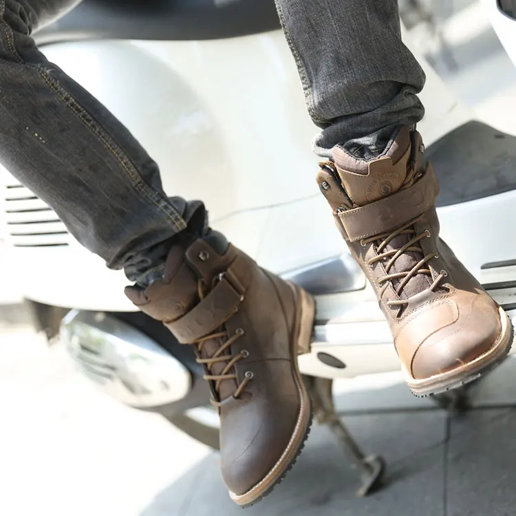 ARCX Motorbike Touring Boots Antique Design Street Riding Boots Waterproof Motorcycle Touring Boots - Image 6