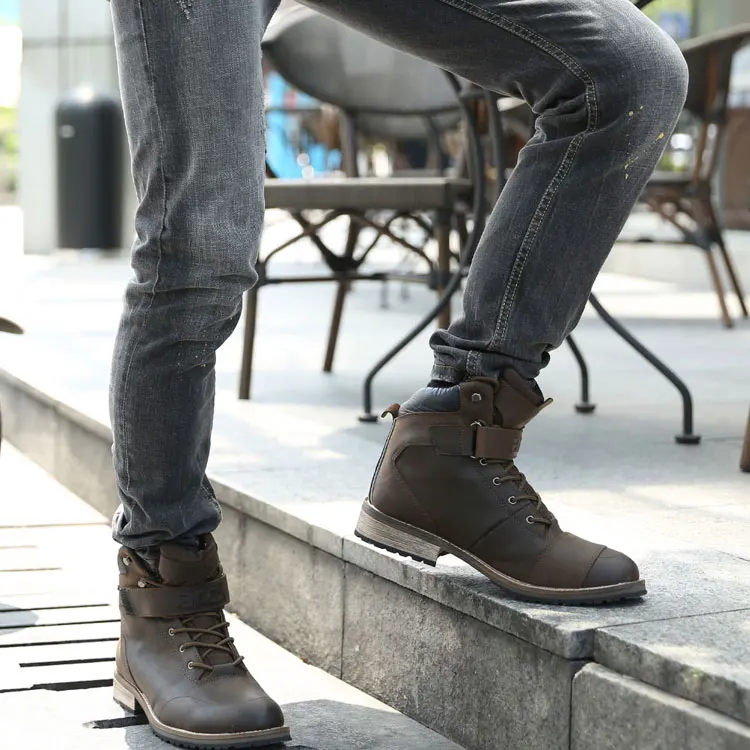 ARCX Motorbike Touring Boots Antique Design Street Riding Boots Waterproof Motorcycle Touring Boots - Image 4