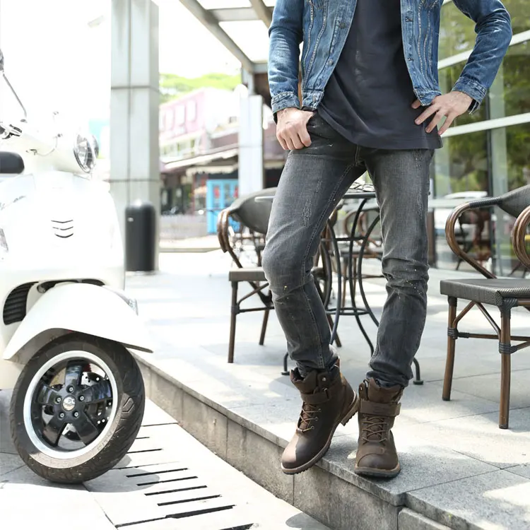 ARCX Motorbike Touring Boots Antique Design Street Riding Boots Waterproof Motorcycle Touring Boots - Image 2