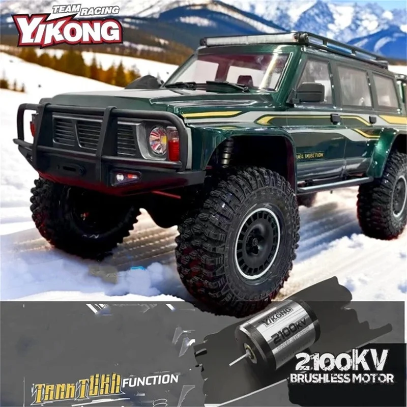 Tank Turn RC Crawler Truck YK4107 PRO 2.4GHz 10CH Brushless Motor Hobbywing ESC Portal Axle Oil Shock Pickup Rock Climbing Car - Image 2