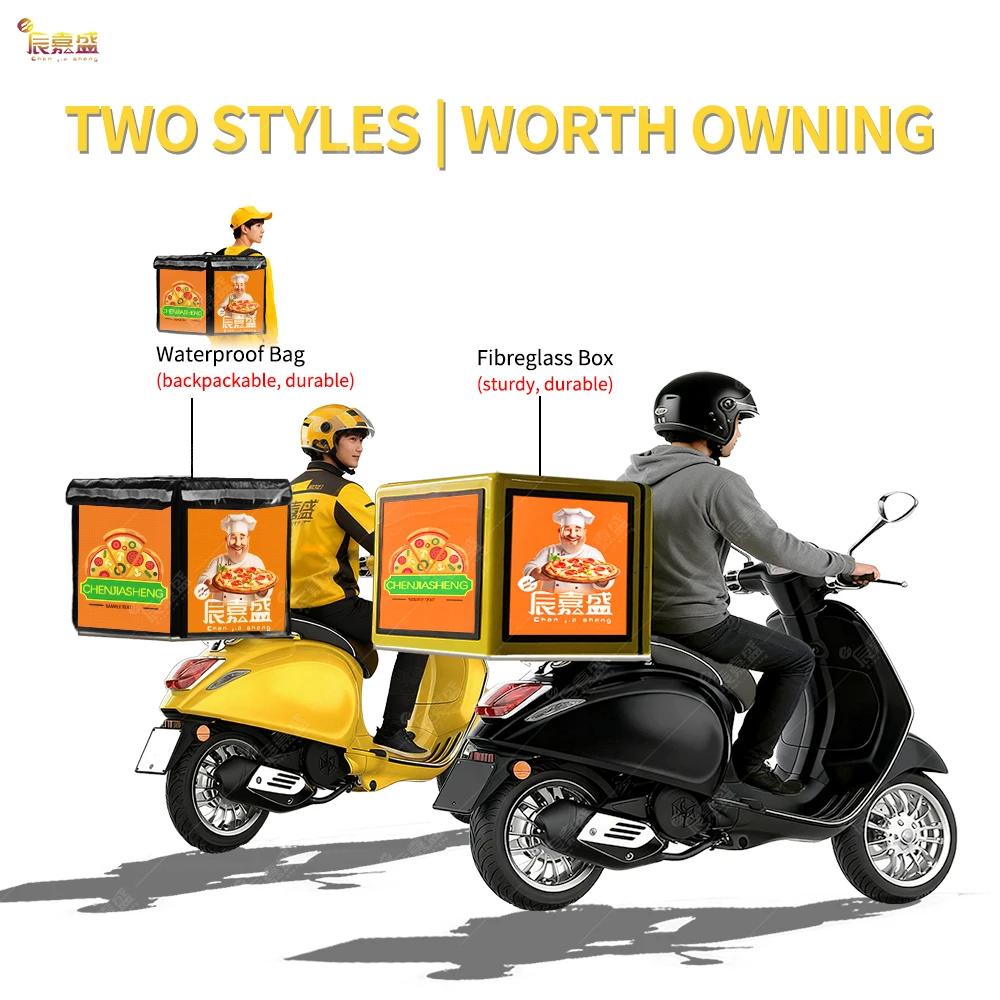 P3 Full Color Takeaway Digital Smart Advertising Video Bike Motorbike Motorcycle Take-out LED Food Delivery Box Screen Display - Image 4
