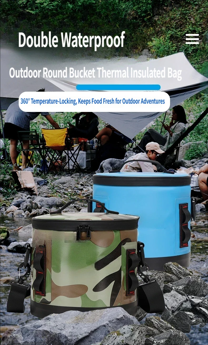 Customer Logo Printed Outdoor Cooler Thermoelectric Waterproof Sealed 70L/30L Picnic Lunch Bag with 48 Hours Ice Retention - Image 2