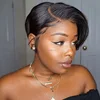 6 Inch 13x4 Frontal Lace Pixie Straight Cut Wigs Real True Natural Human Hair Short for Black Women - Image 7