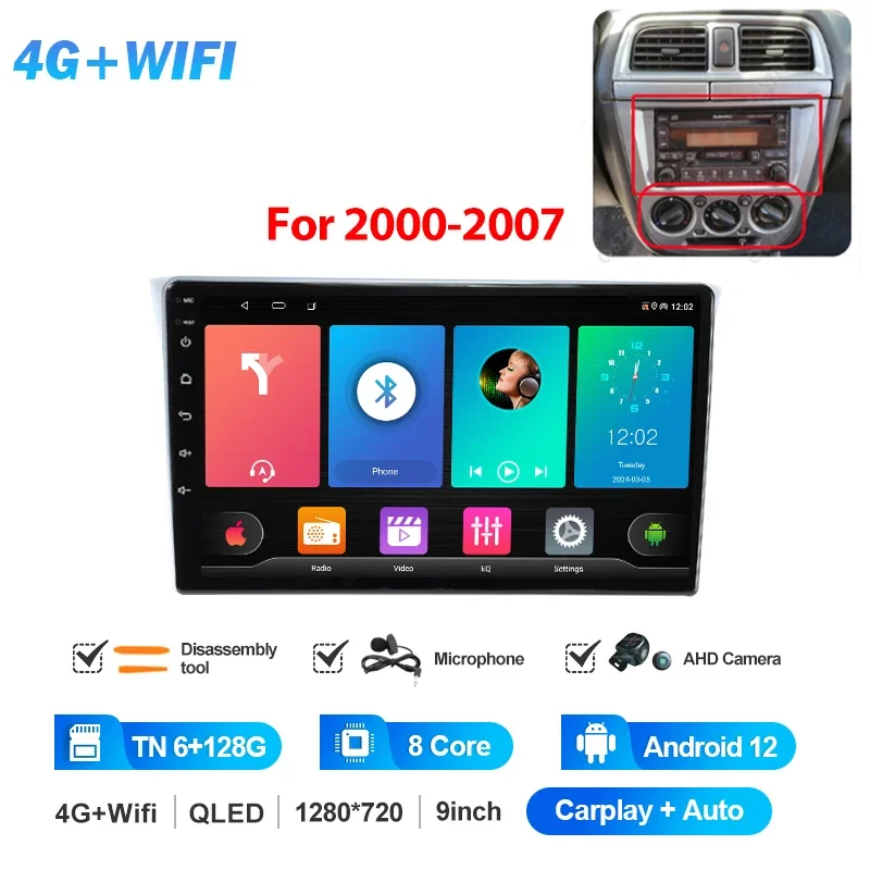 MAMSM For Subaru Impreza WRX 2000 - 2007 Car Radio Multimedia Video Player CarPlay Auto 4G Wifi GPS DSP IPS Navigation Head Unit - Image 8