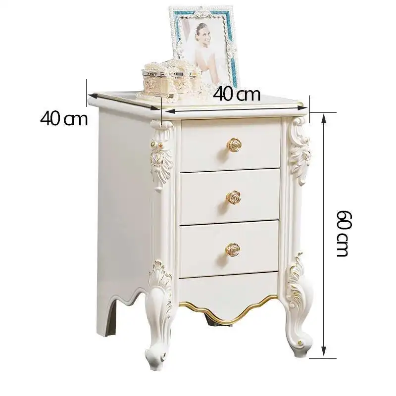 Luxury European Night Table Nordic Aesthetic Unique Italian Nightstand Advanced Sense High-end Criado Mudo Home Furniture - Image 8