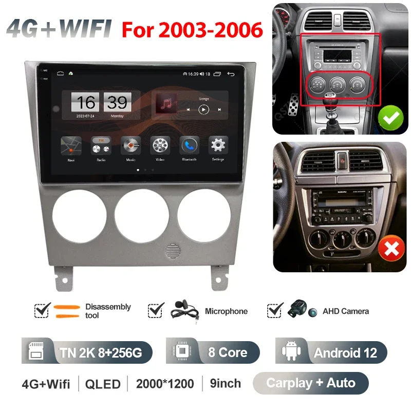 MAMSM For Subaru Impreza WRX 2000 - 2007 Car Radio Multimedia Video Player CarPlay Auto 4G Wifi GPS DSP IPS Navigation Head Unit - Image 20