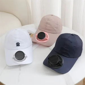 Outdoor Mesh Cap Solar Powered Charging Solar Fan Cap Summer New Style Breathable Sunshade Sun Protection men women Adults