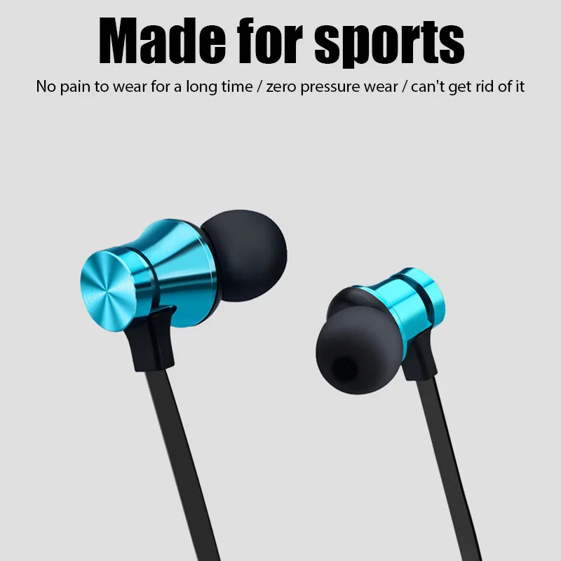 # XT-11 Bluetooth 4.2 Wireless Earphone Sports Headset Waterproof Earbuds Neckband Magnetic Headphone With Mic For Samrtphones - Image 3