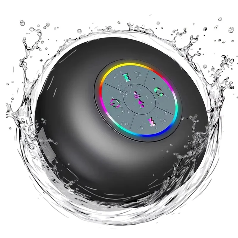 Portable Wireless Bluetooth Speaker IPX4 Waterproof Loudspeaker Outdoor Sports Bathroom Large Suction Cup Mini Stereo Sound Box