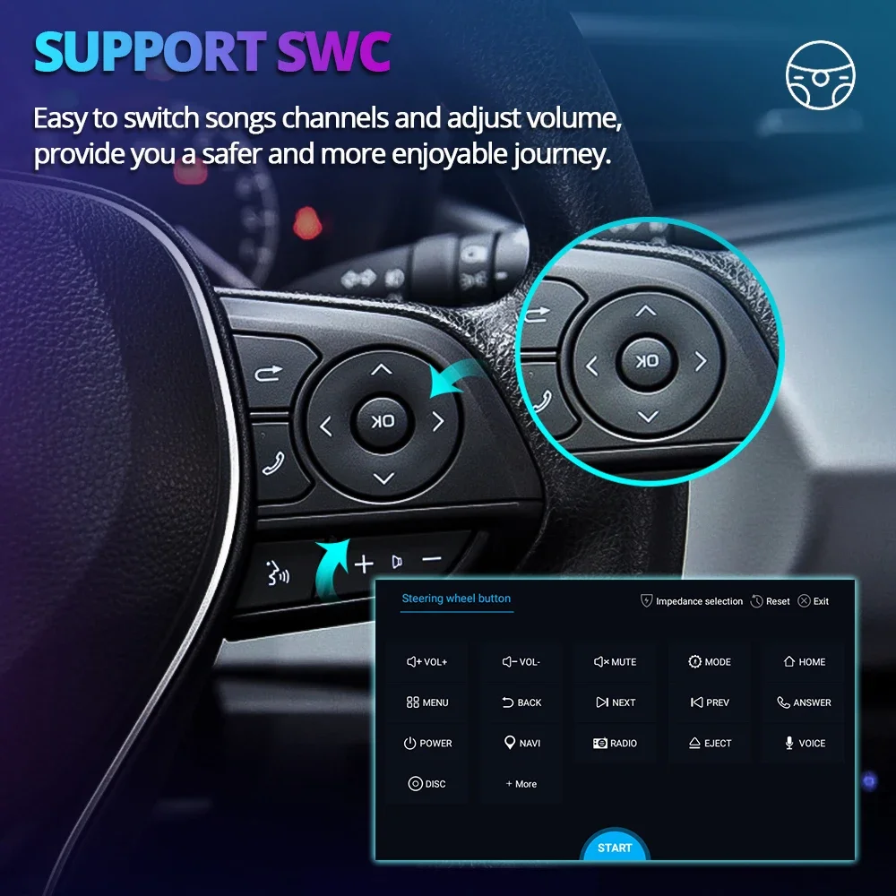 12.3" Carplay Android 14 Car Radio GPS Stereo Navigation Wifi Bluetooth Autoradio For Lexus RX300 RX330 RX350 RX400h 2004-2007 - Image 34