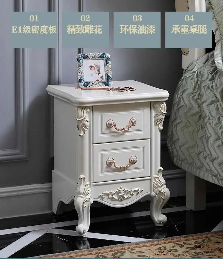 Luxury European Night Table Nordic Aesthetic Unique Italian Nightstand Advanced Sense High-end Criado Mudo Home Furniture - Image 19