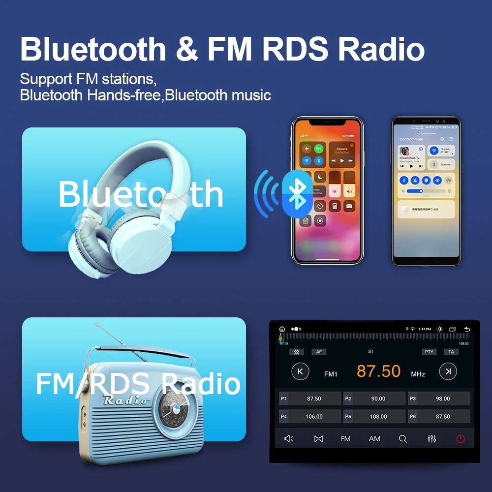 12.3" Carplay Android 14 Car Radio GPS Stereo Navigation Wifi Bluetooth Autoradio For Lexus RX300 RX330 RX350 RX400h 2004-2007 - Image 4