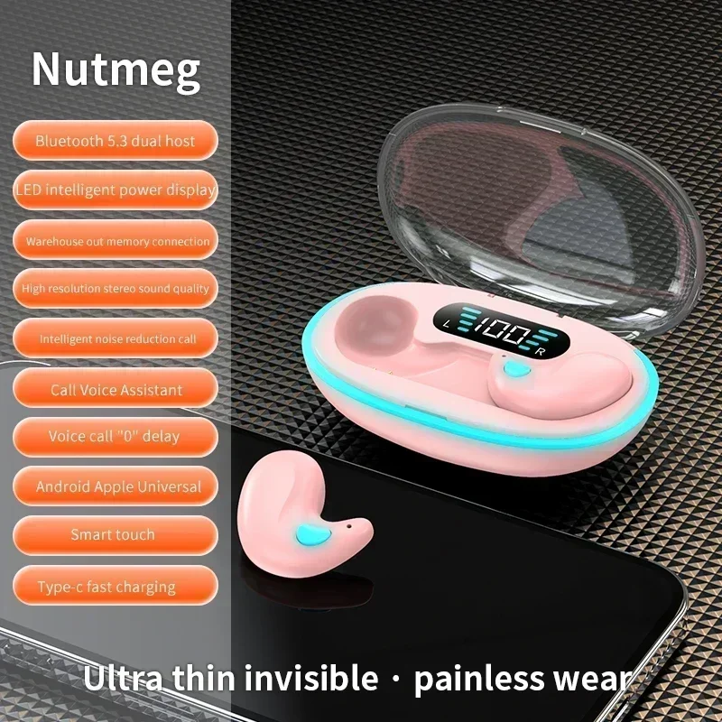 TWS Earphones Wireless Earphones Headphones Noise Reduction Sport Game Sleep Bluetooth Earbuds for all smartphones - Image 12