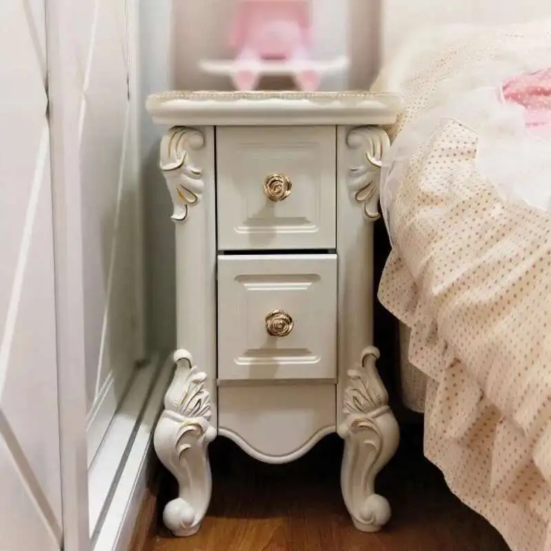 Luxury European Night Table Nordic Aesthetic Unique Italian Nightstand Advanced Sense High-end Criado Mudo Home Furniture - Image 4