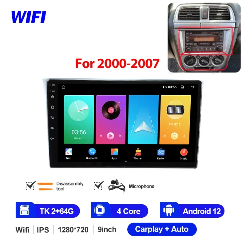 MAMSM For Subaru Impreza WRX 2000 - 2007 Car Radio Multimedia Video Player CarPlay Auto 4G Wifi GPS DSP IPS Navigation Head Unit - Image 11