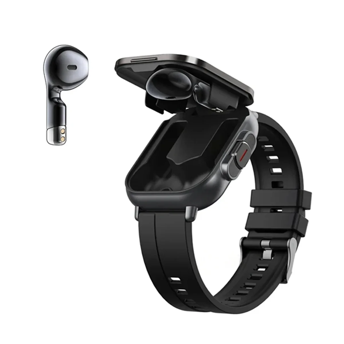 67NEW 2 in 1 Wireless Bluetooth Smart Watch TWS Noise Cancelling Wristwatch with Earbud Heart Rate NFC Health Monitoring-C - Image 4