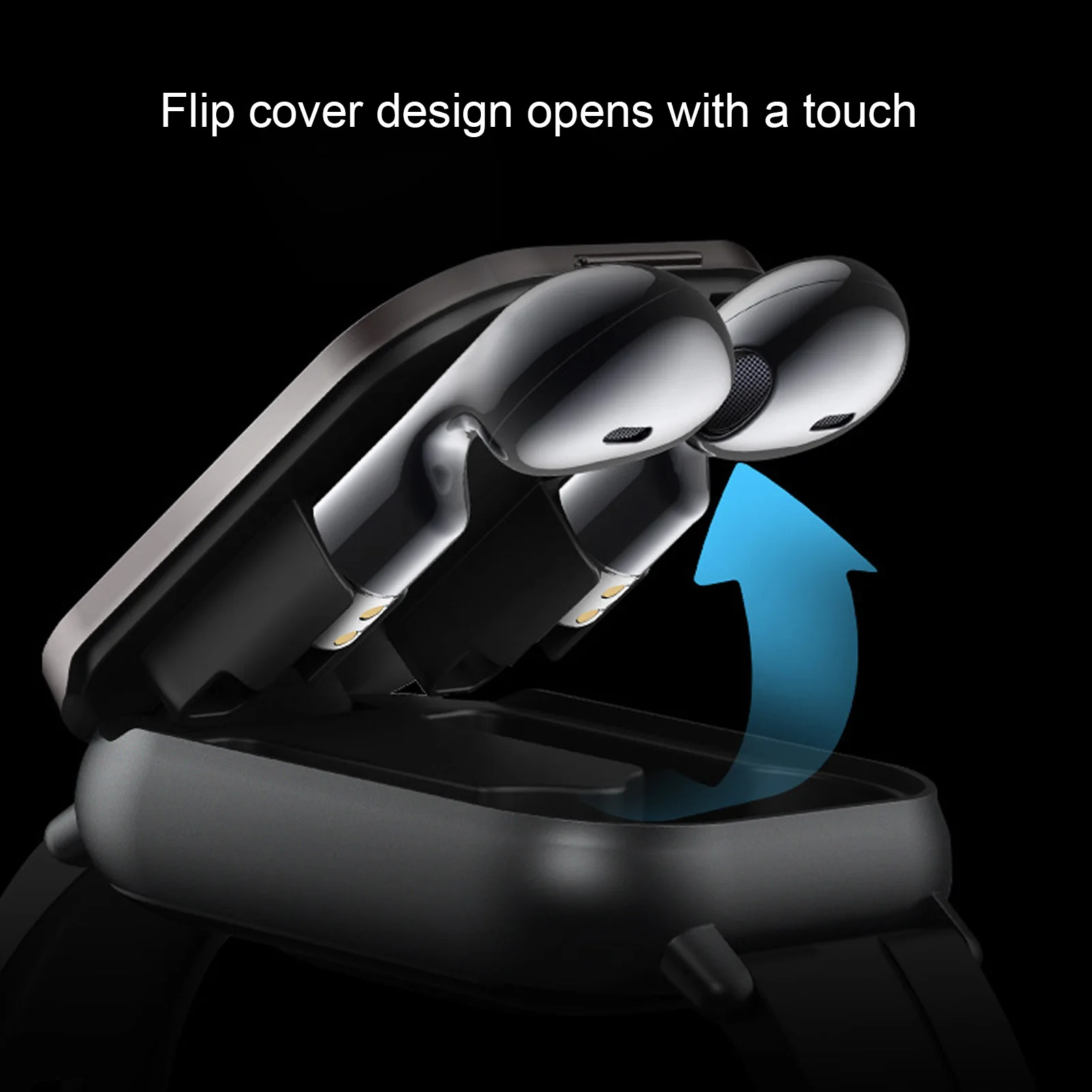 Smart Watch with Earbuds 2 in 1 Activity Watch Exercise Mode Sedentary Reminder Sleep Detection for Android for Sport - Image 5