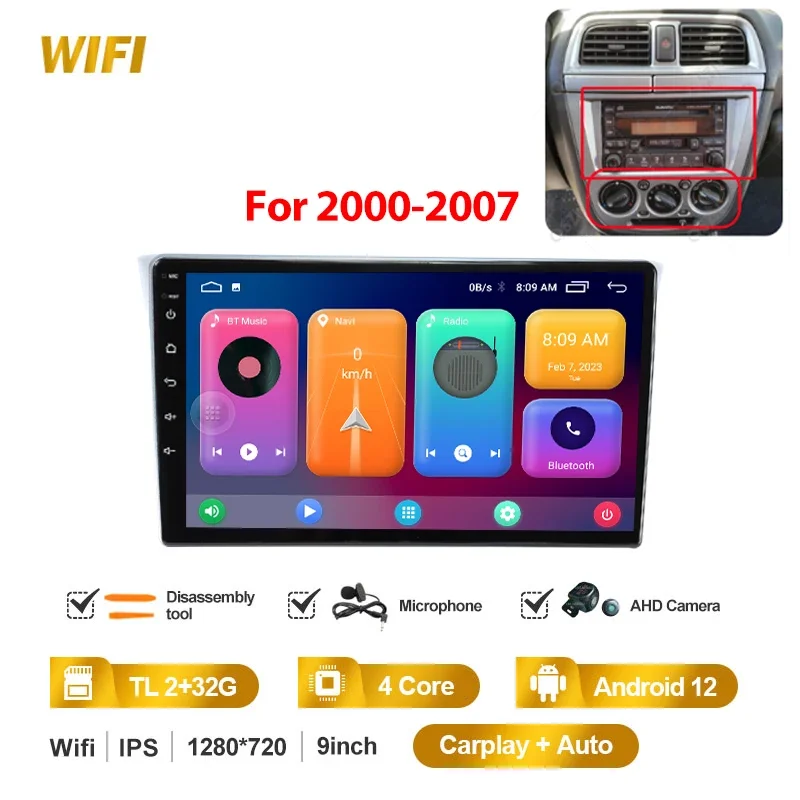 MAMSM For Subaru Impreza WRX 2000 - 2007 Car Radio Multimedia Video Player CarPlay Auto 4G Wifi GPS DSP IPS Navigation Head Unit - Image 12