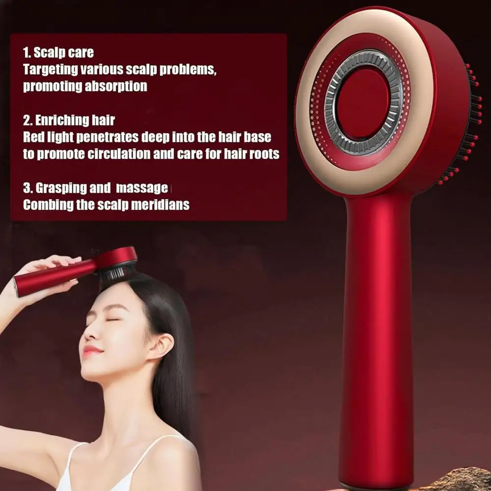 Scalp Massage Comb 2 in 1 Hair Oil Applicator Hair Massager Electric Scalp Massager Scalp Massaging Brush for Stimulates Hair - Image 16