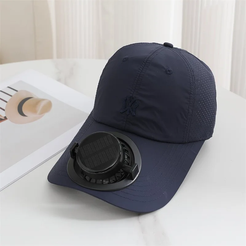Outdoor Mesh Cap Solar Powered Charging Solar Fan Cap Summer New Style Breathable Sunshade Sun Protection men women Adults - Image 6