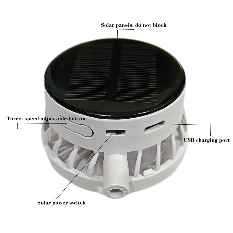Outdoor Mesh Cap Solar Powered Charging Solar Fan Cap Summer New Style Breathable Sunshade Sun Protection men women Adults - Image 11