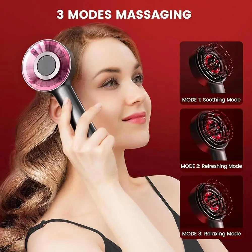 Scalp Massage Comb 2 in 1 Hair Oil Applicator Hair Massager Electric Scalp Massager Scalp Massaging Brush for Stimulates Hair - Image 10
