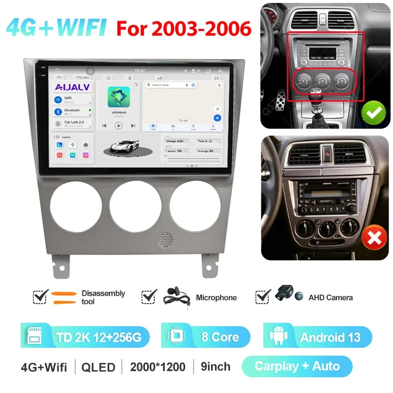 MAMSM For Subaru Impreza WRX 2000 - 2007 Car Radio Multimedia Video Player CarPlay Auto 4G Wifi GPS DSP IPS Navigation Head Unit - Image 16