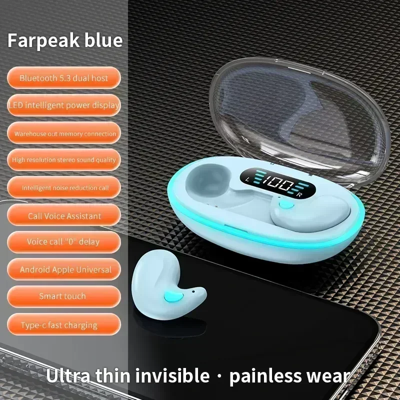 TWS Earphones Wireless Earphones Headphones Noise Reduction Sport Game Sleep Bluetooth Earbuds for all smartphones - Image 34