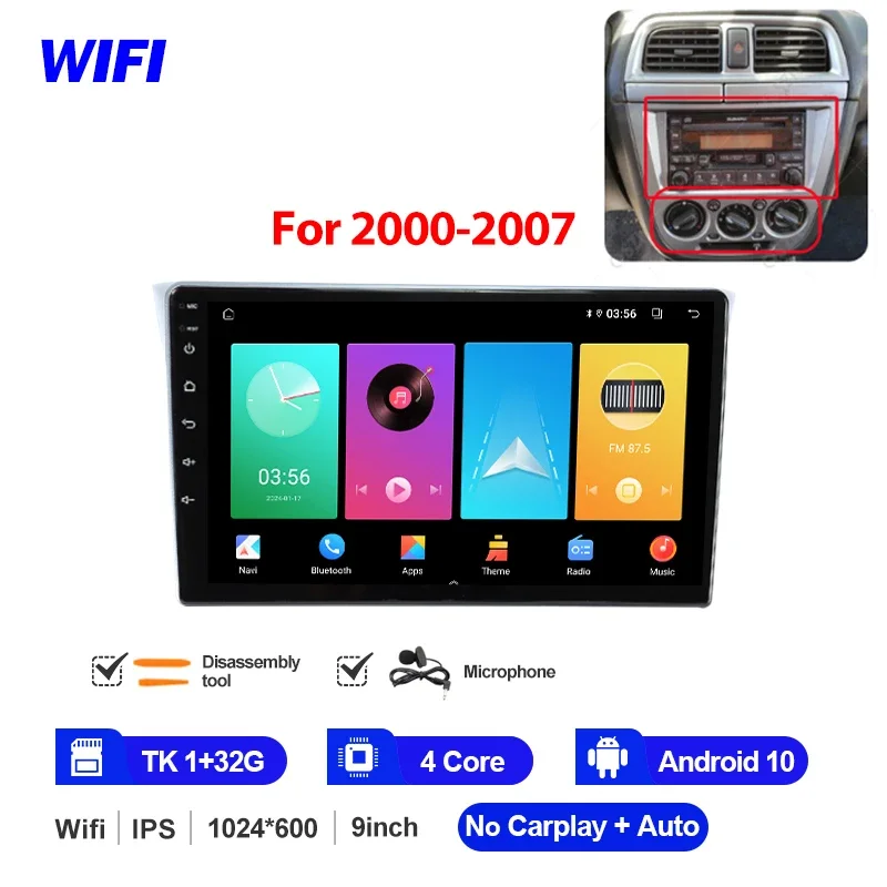 MAMSM For Subaru Impreza WRX 2000 - 2007 Car Radio Multimedia Video Player CarPlay Auto 4G Wifi GPS DSP IPS Navigation Head Unit - Image 15
